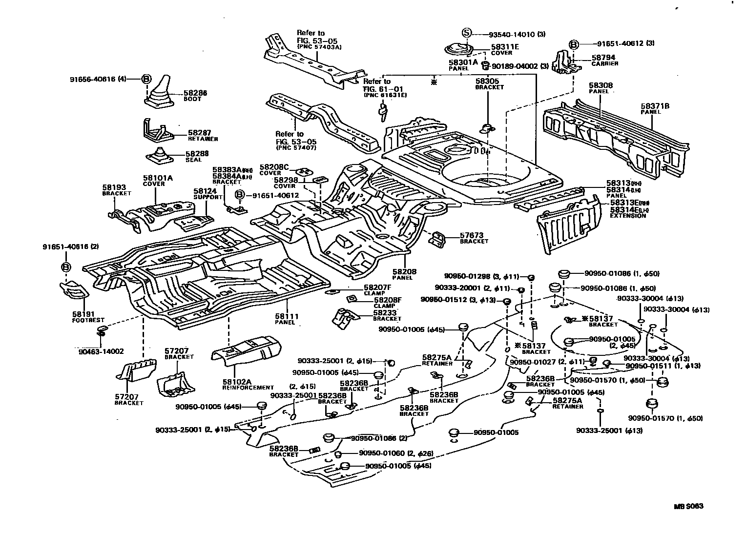 5801 — FLOOR PAN & LOWER BACK PANEL
