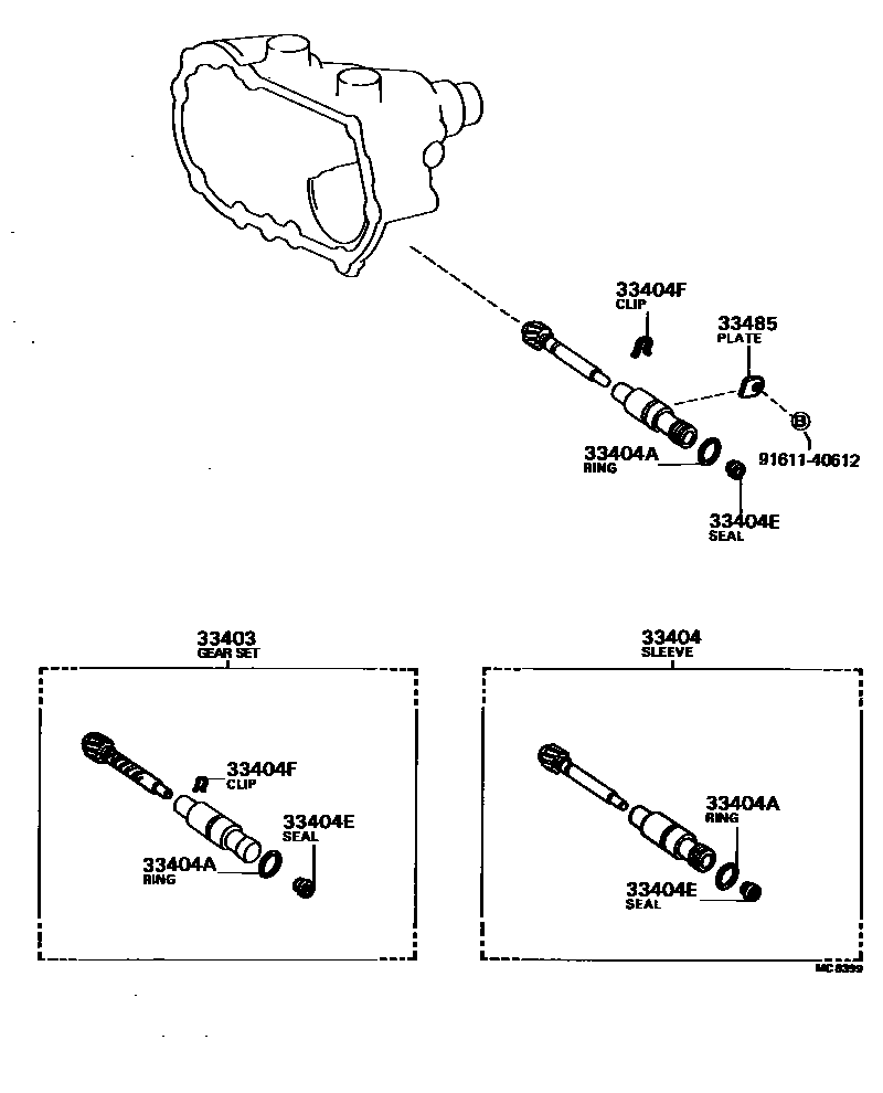 3304 — SPEEDOMETER DRIVEN GEAR (MTM)