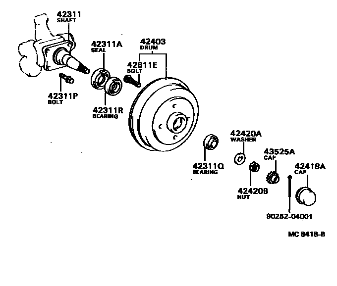 4102 — REAR AXLE SHAFT & HUB