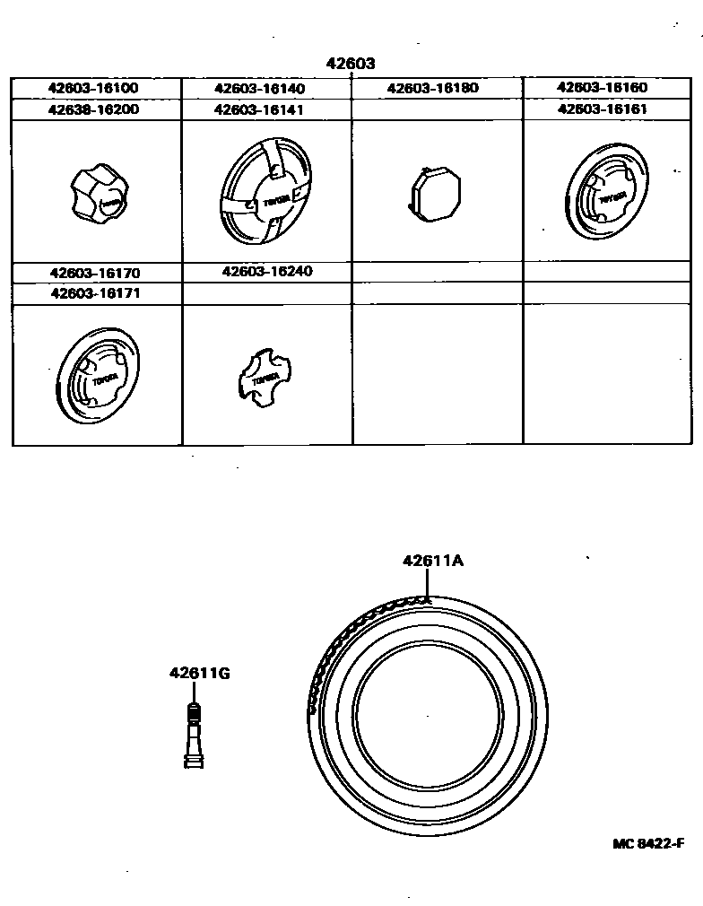 4103 — DISC WHEEL & WHEEL CAP