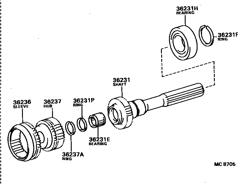 3610 — TRANSFER GEAR