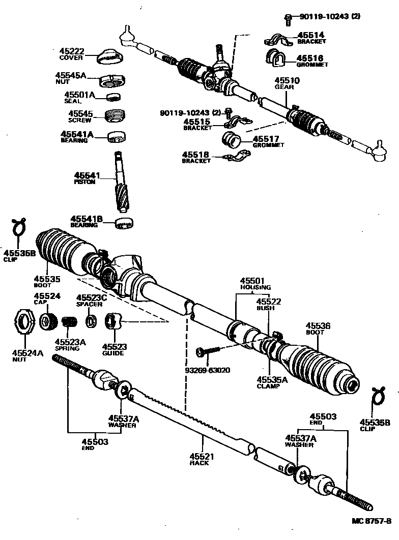 4505 — FRONT STEERING GEAR & LINK