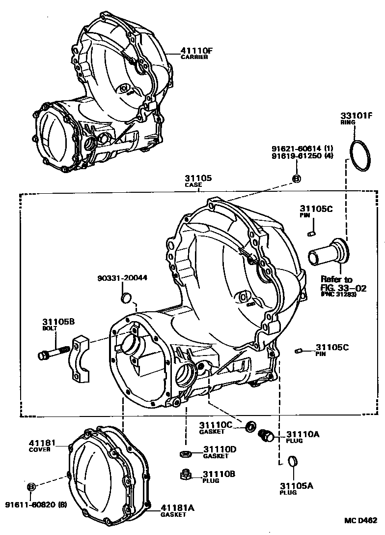 4301 — FRONT AXLE HOUSING & DIFFERENTIAL