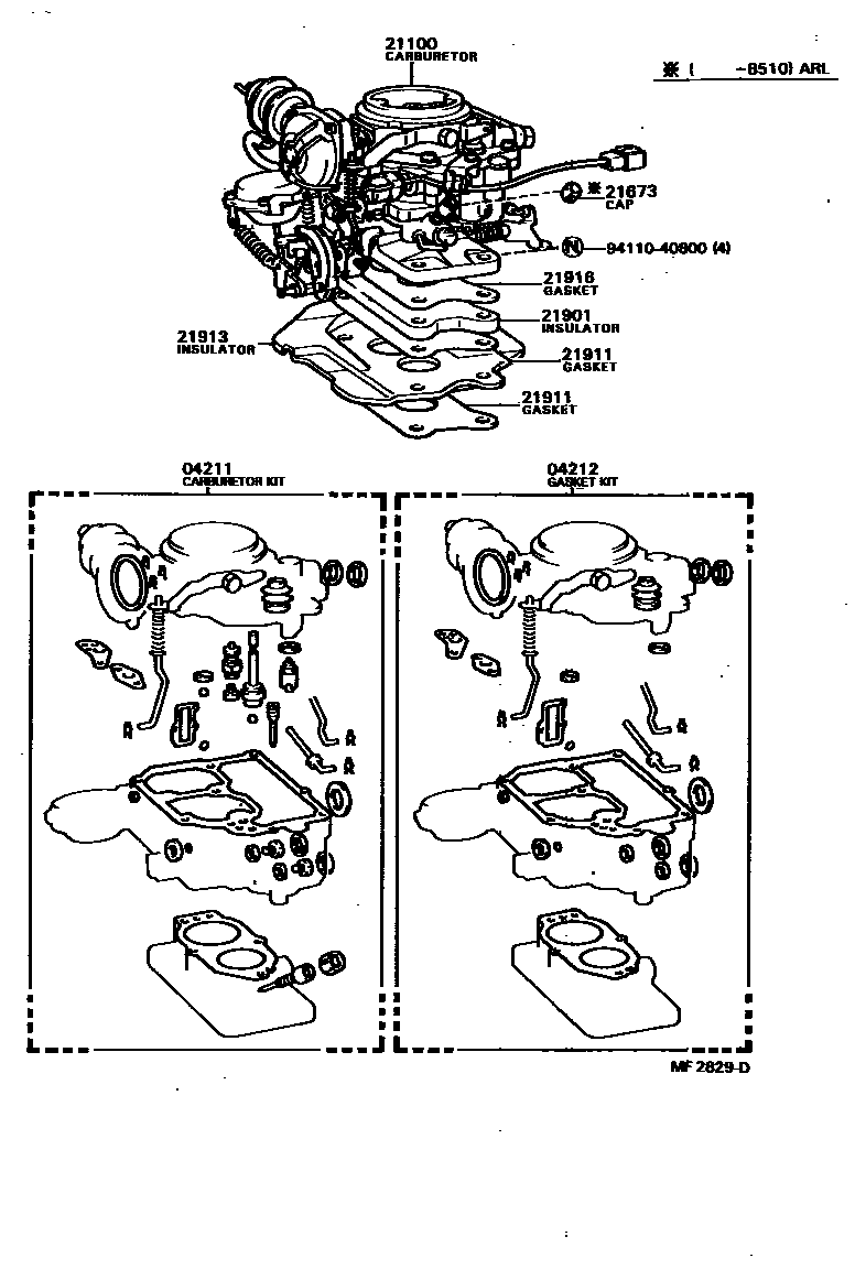 2102 — CARBURETOR ASSEMBLY