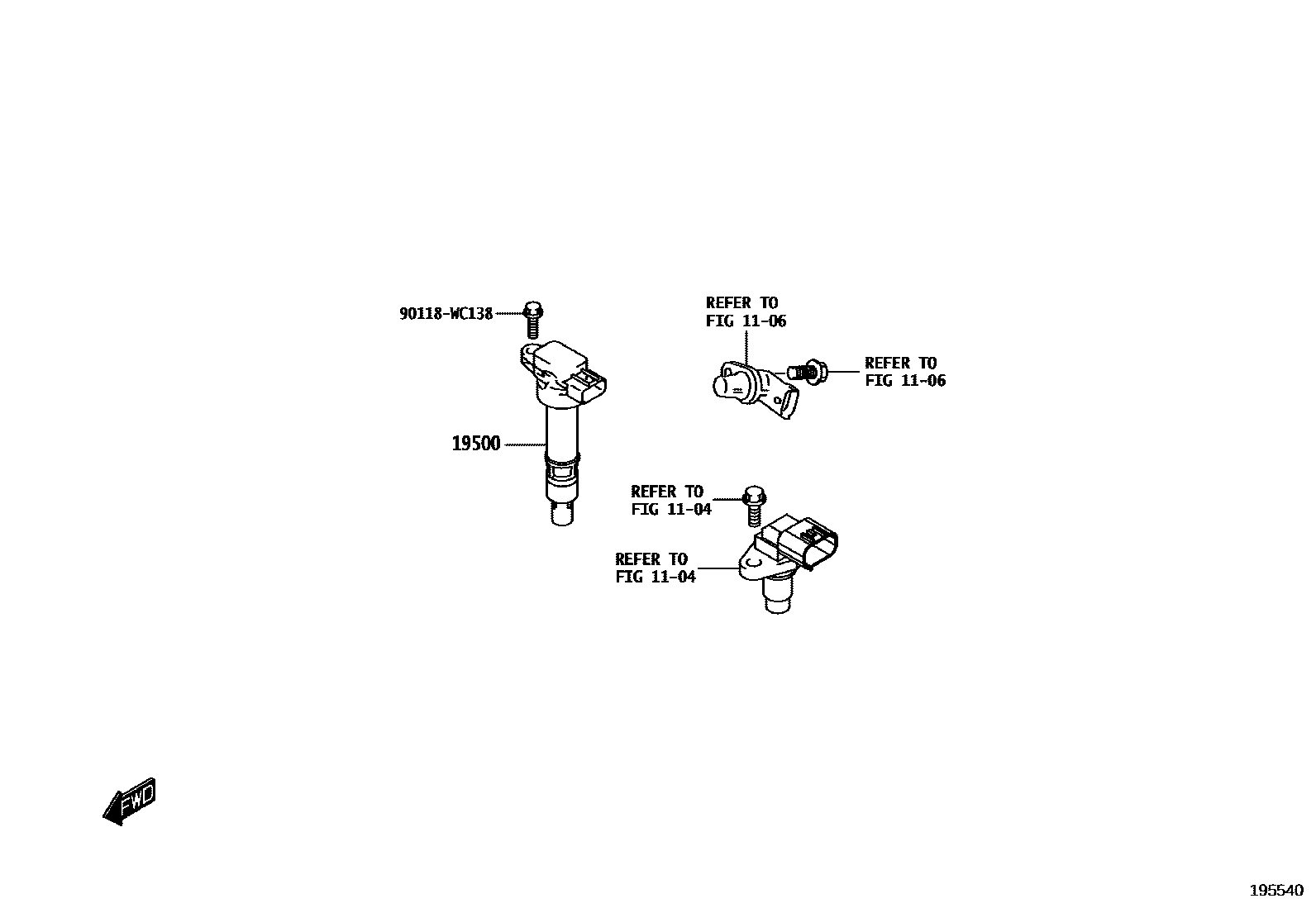 1901 — IGNITION COIL & SPARK PLUG / GLOW PLUG