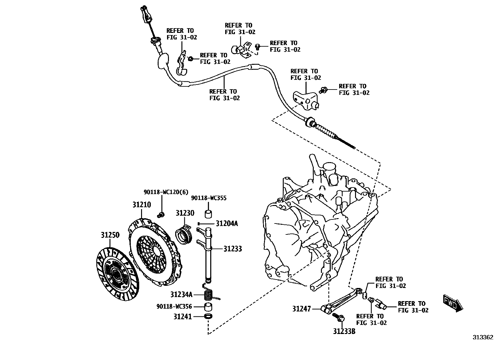 3101 — CLUTCH & RELEASE FORK