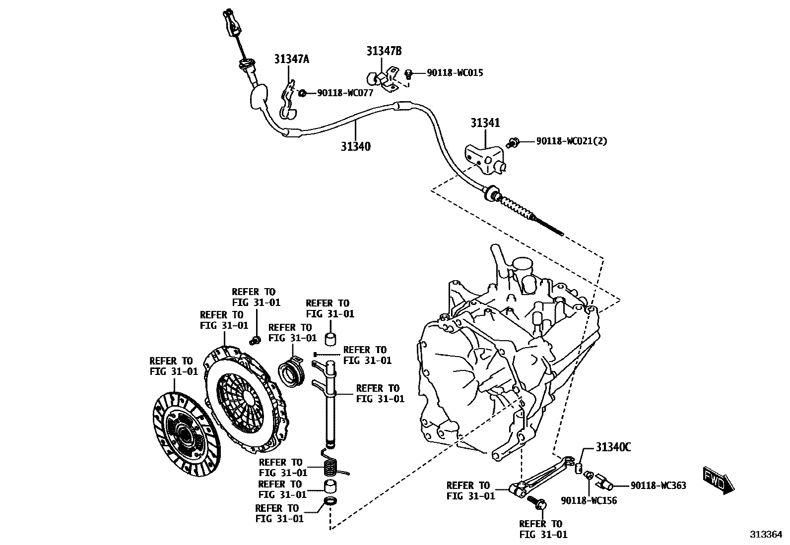 3102 — CLUTCH PEDAL & FLEXIBLE HOSE