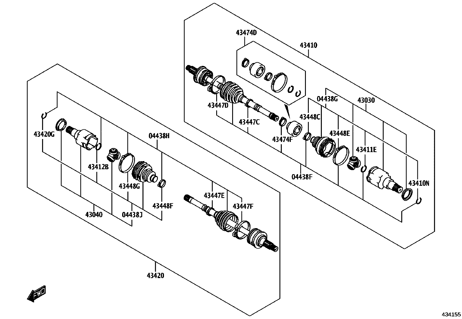 4302 — FRONT DRIVE SHAFT