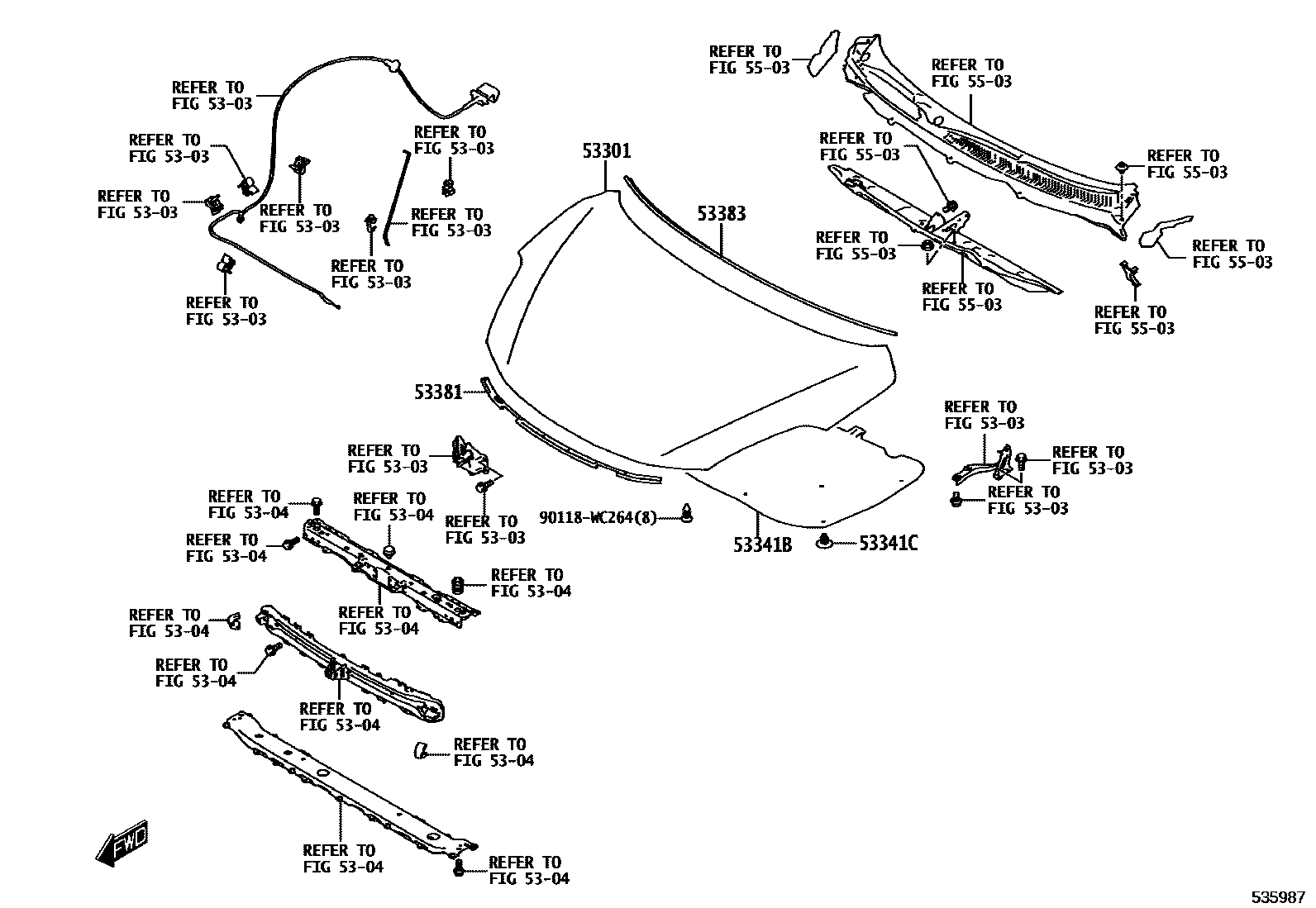 5302 — HOOD & FRONT FENDER