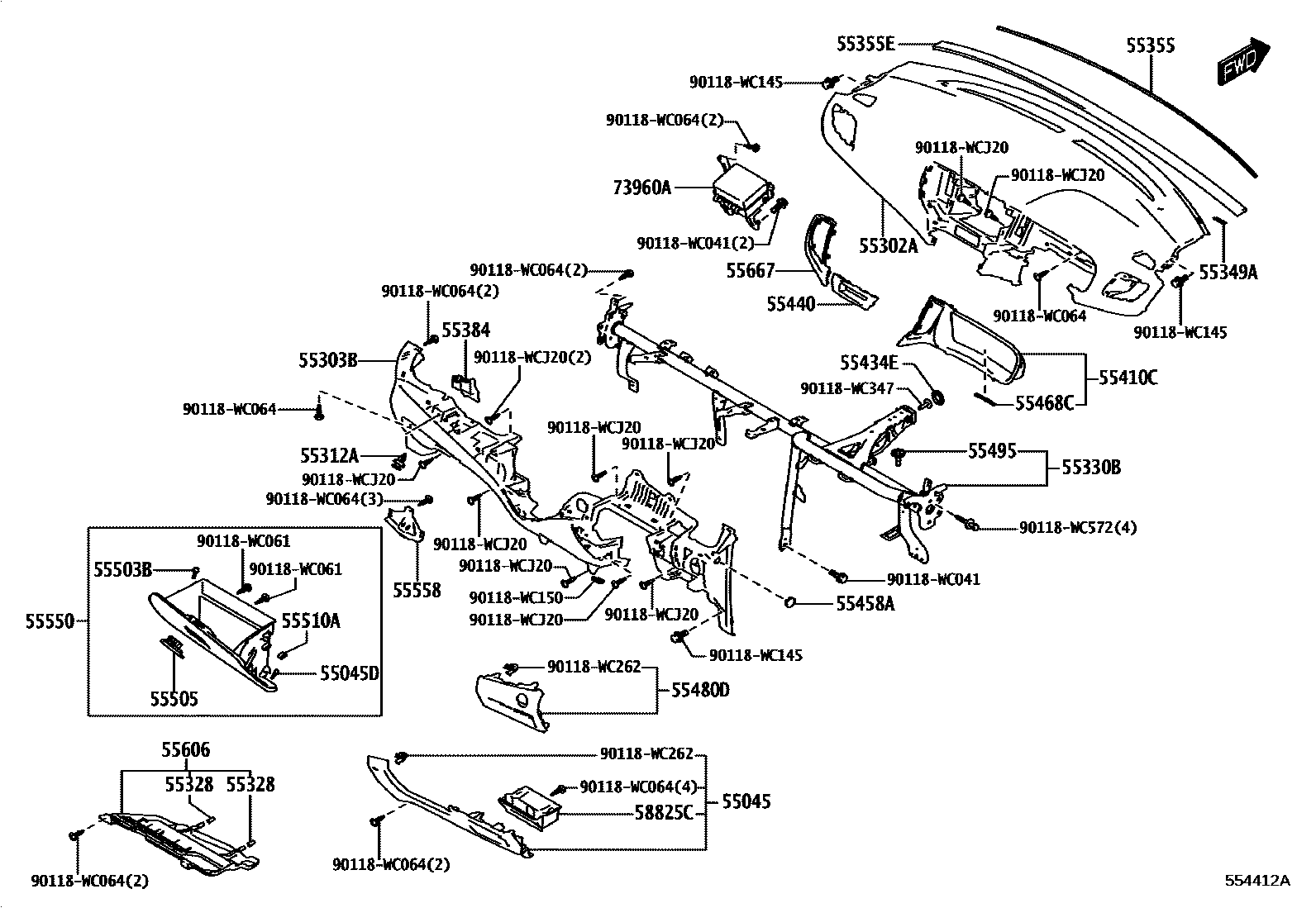 5501 — INSTRUMENT PANEL & GLOVE COMPARTMENT