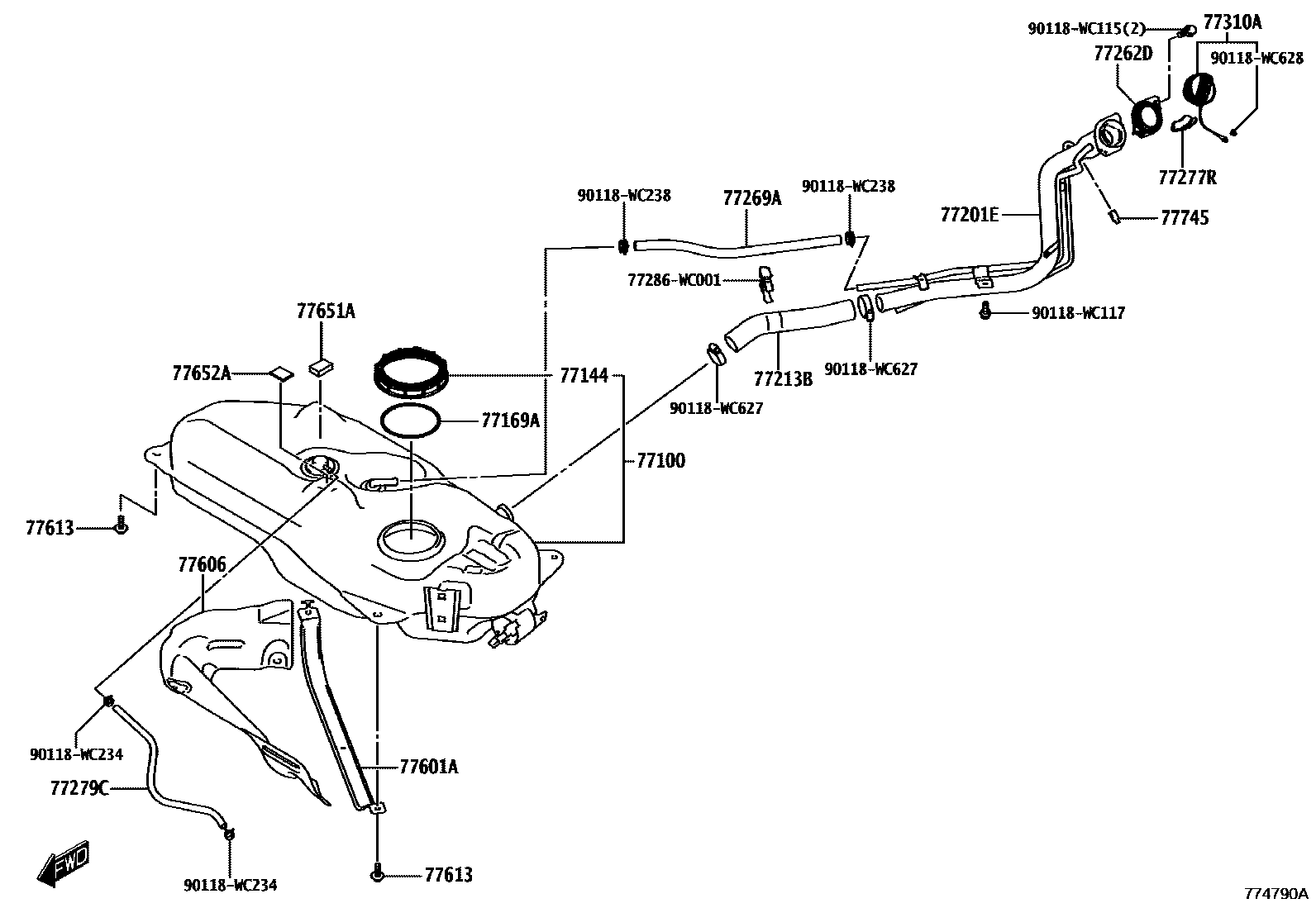 7701 — FUEL TANK & TUBE