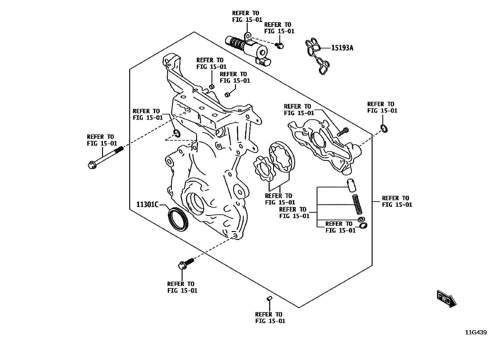 1106 — TIMING GEAR COVER & REAR END PLATE