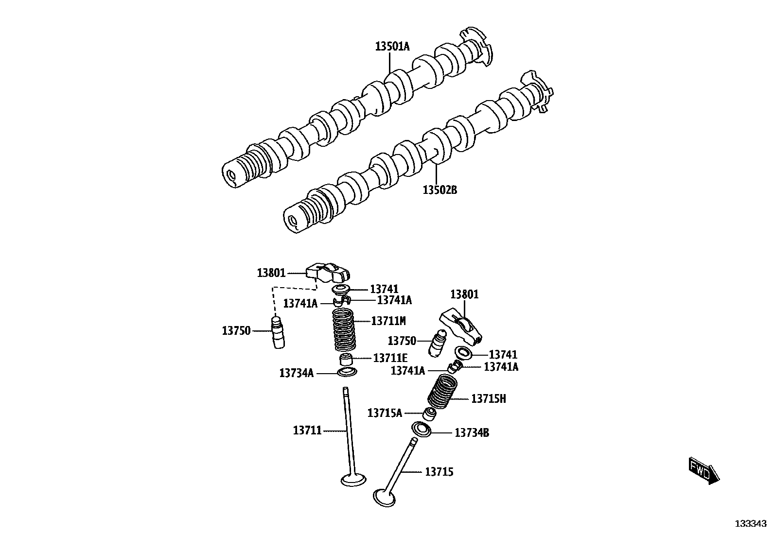 1302 — CAMSHAFT & VALVE