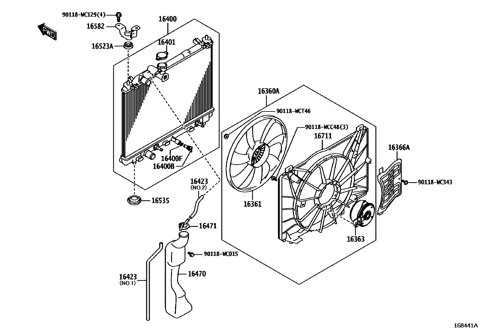 1603 — RADIATOR & WATER OUTLET