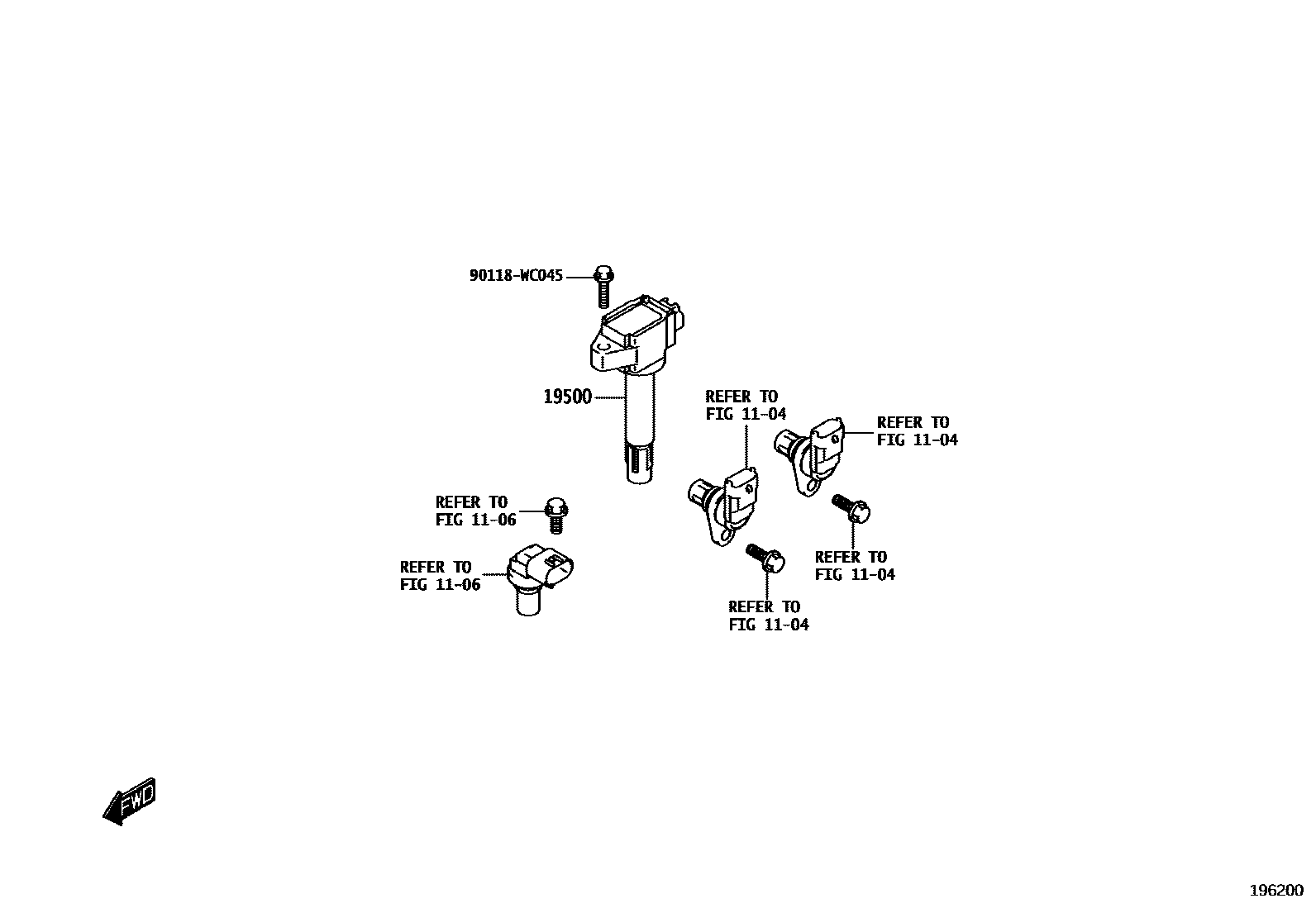 1901 — IGNITION COIL & SPARK PLUG / GLOW PLUG