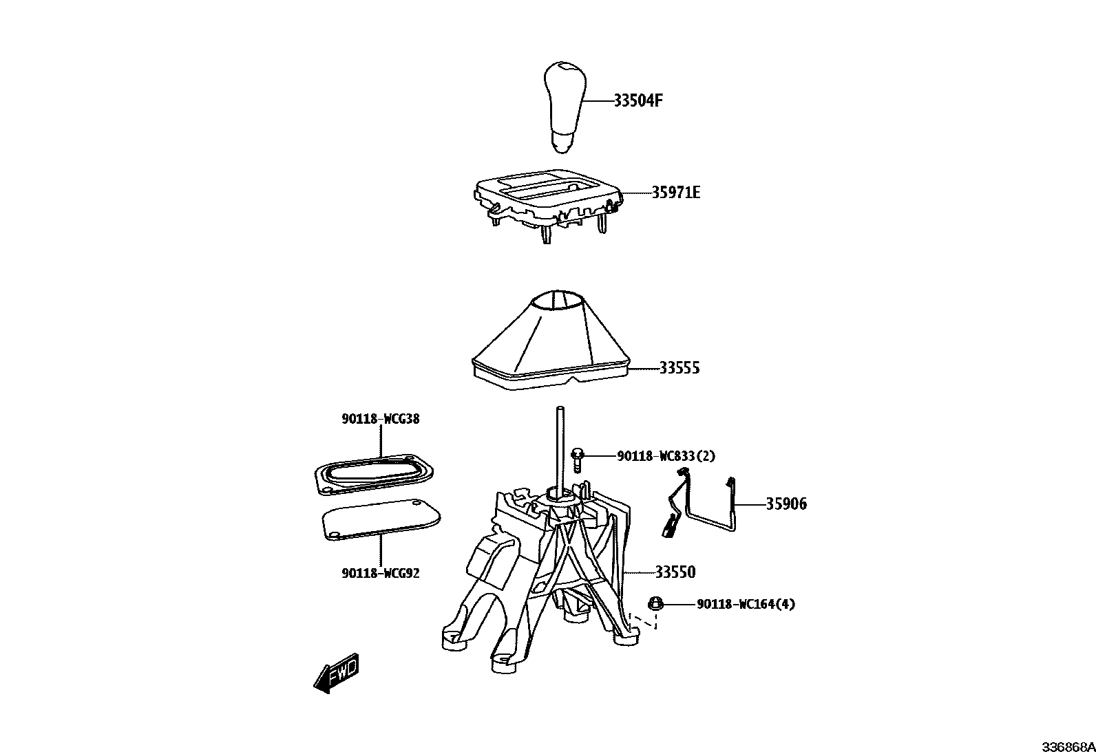 3312 — SHIFT LEVER & RETAINER