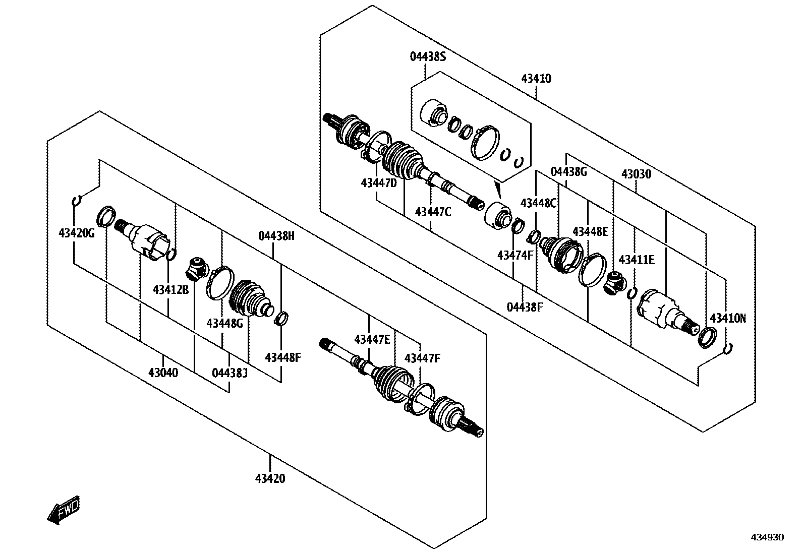 4302 — FRONT DRIVE SHAFT
