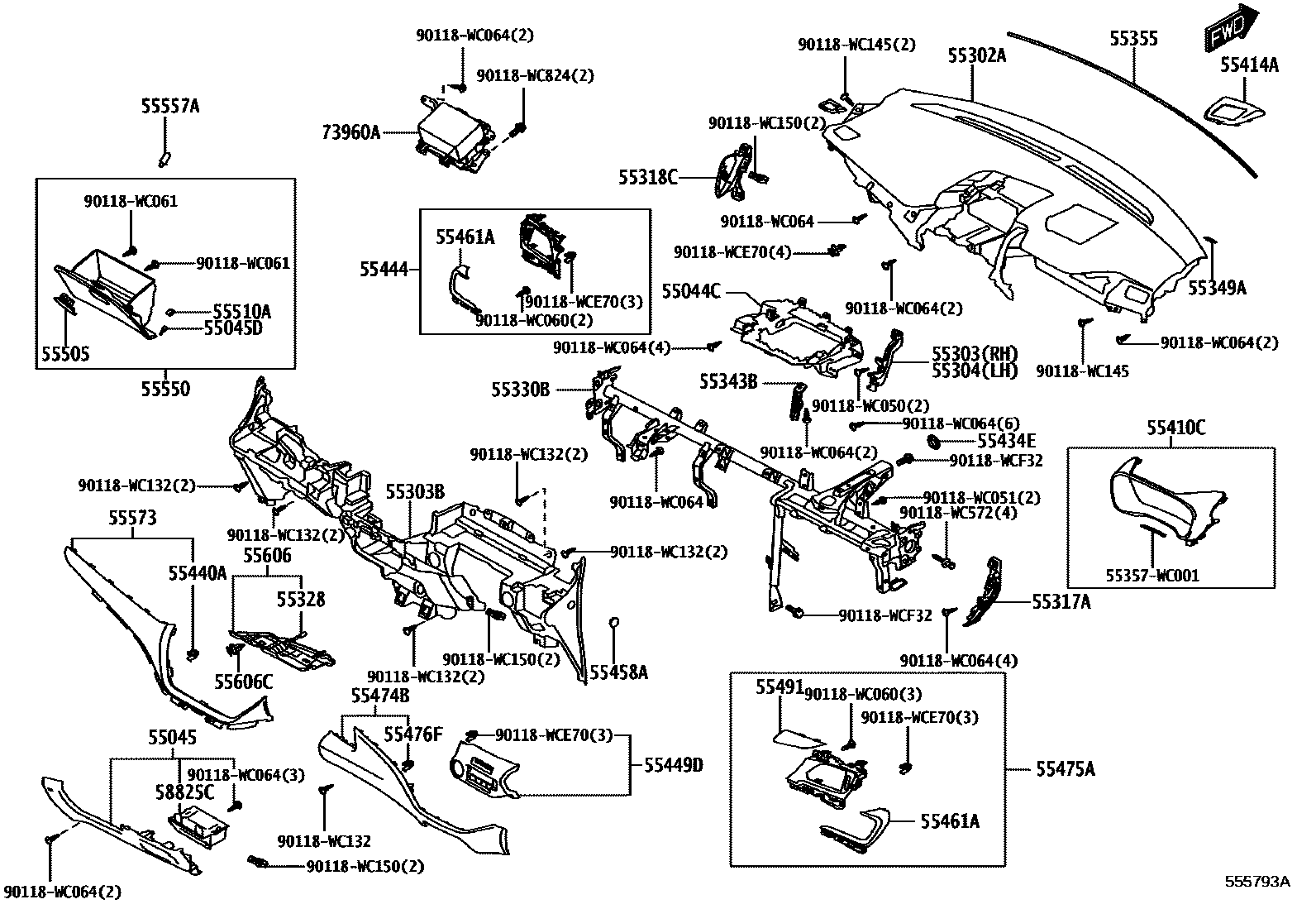 5501 — INSTRUMENT PANEL & GLOVE COMPARTMENT