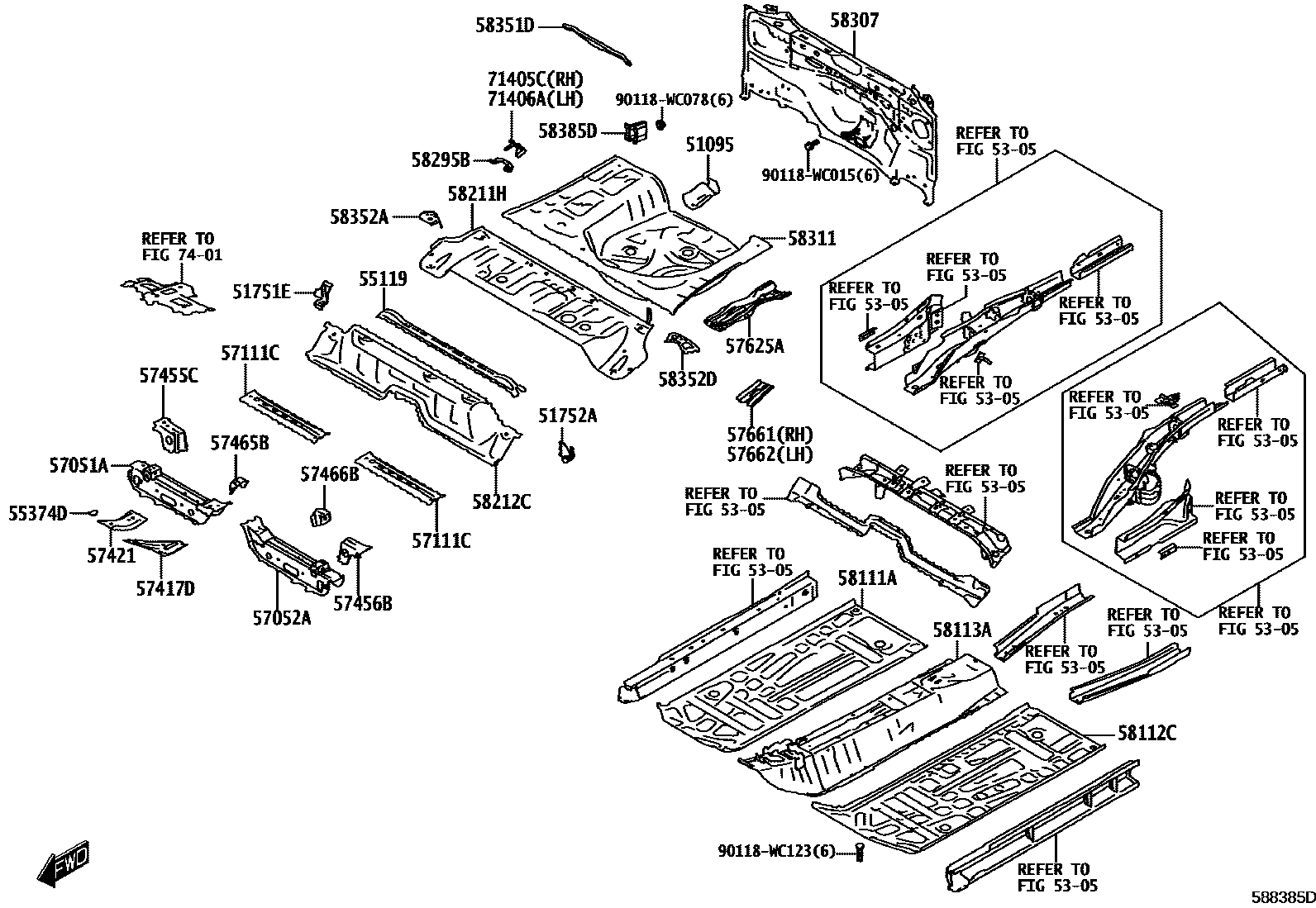 5801 — FLOOR PAN & LOWER BACK PANEL