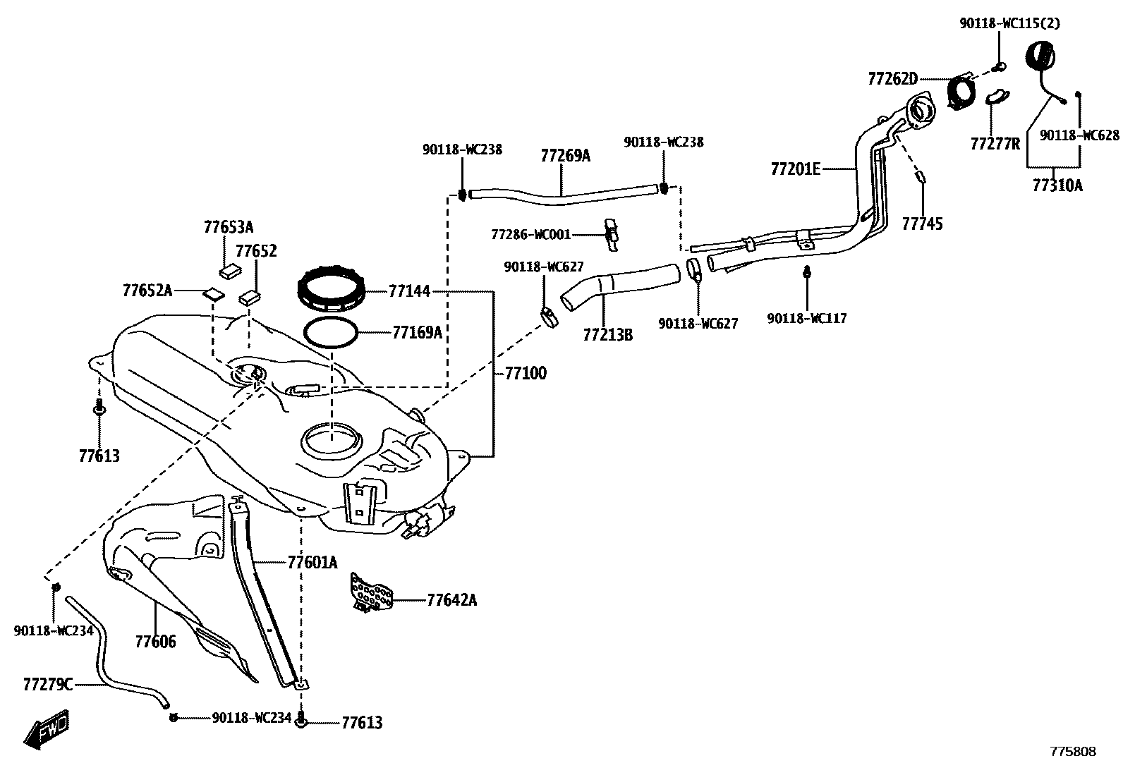 7701 — FUEL TANK & TUBE