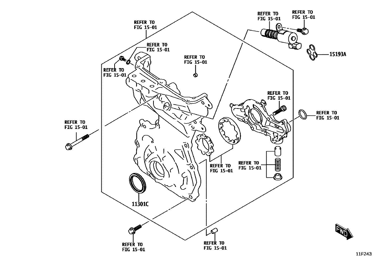 1106 — TIMING GEAR COVER & REAR END PLATE