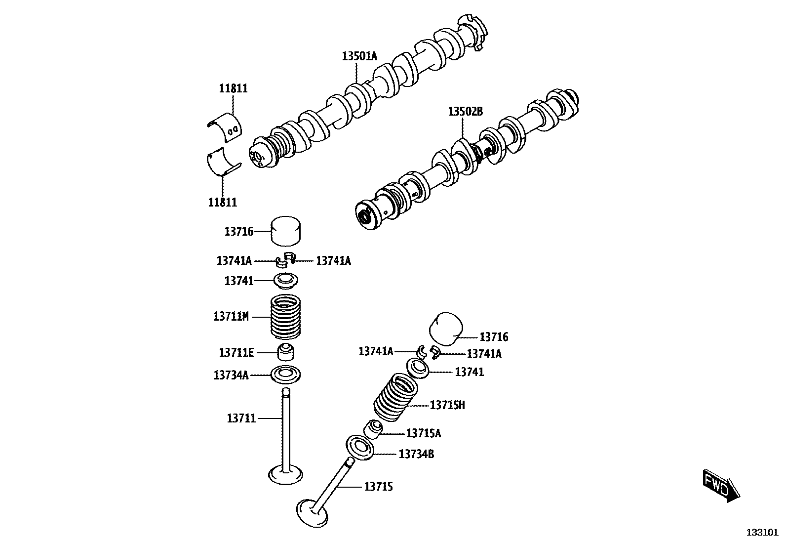 1302 — CAMSHAFT & VALVE