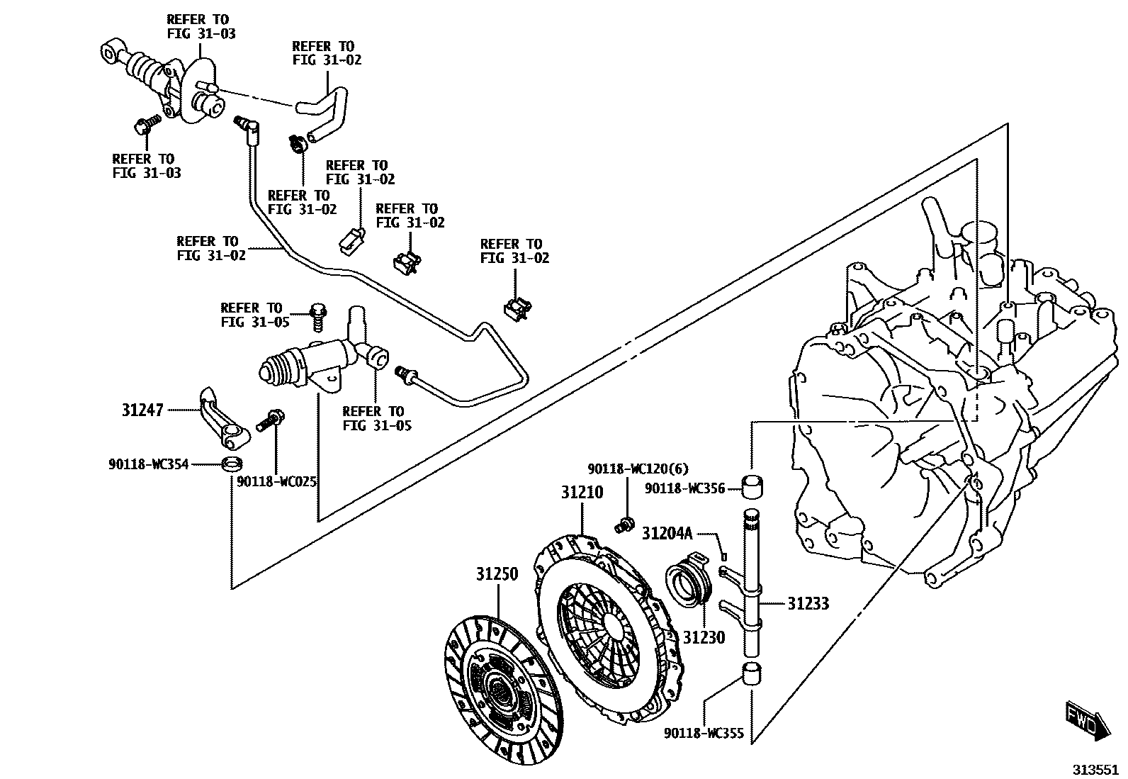 3101 — CLUTCH & RELEASE FORK