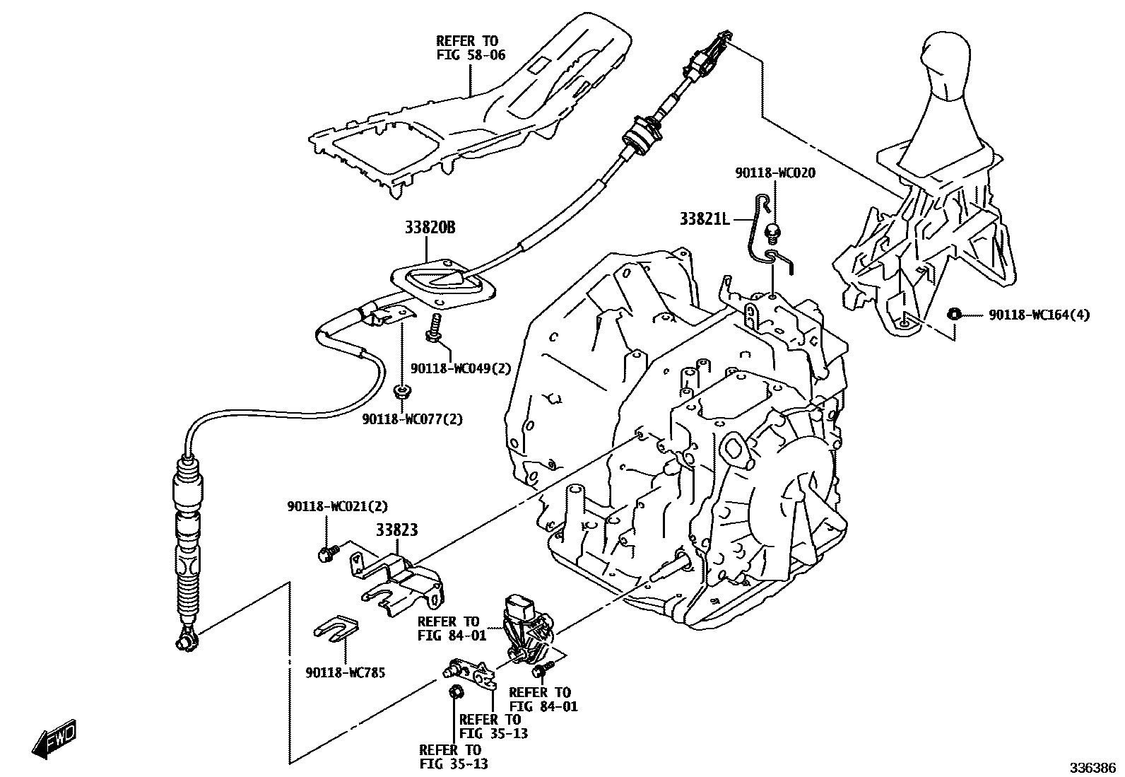 3312 — SHIFT LEVER & RETAINER