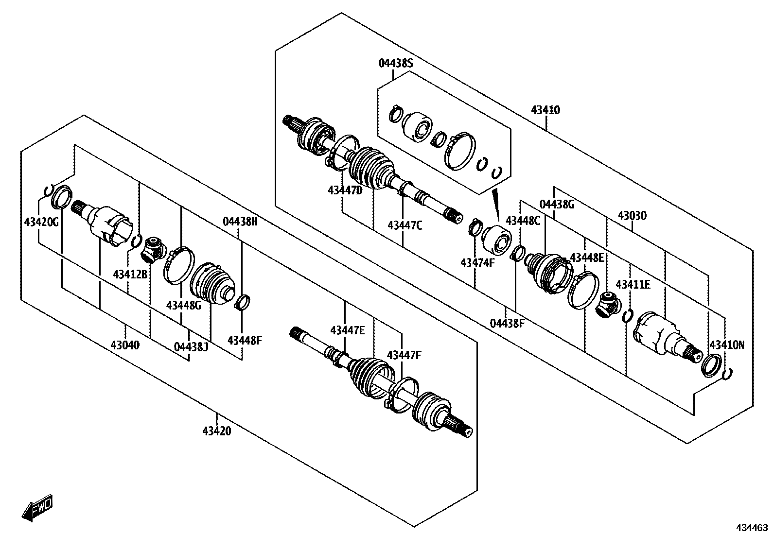 4302 — FRONT DRIVE SHAFT