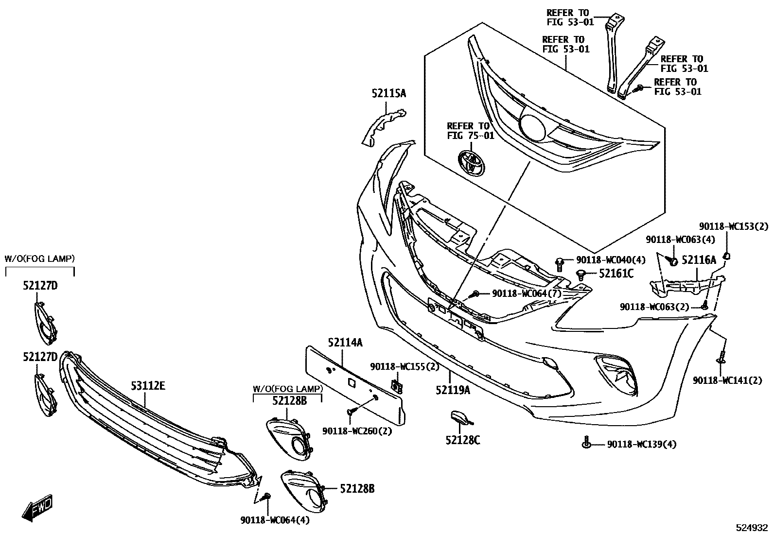 5201 — FRONT BUMPER & BUMPER STAY