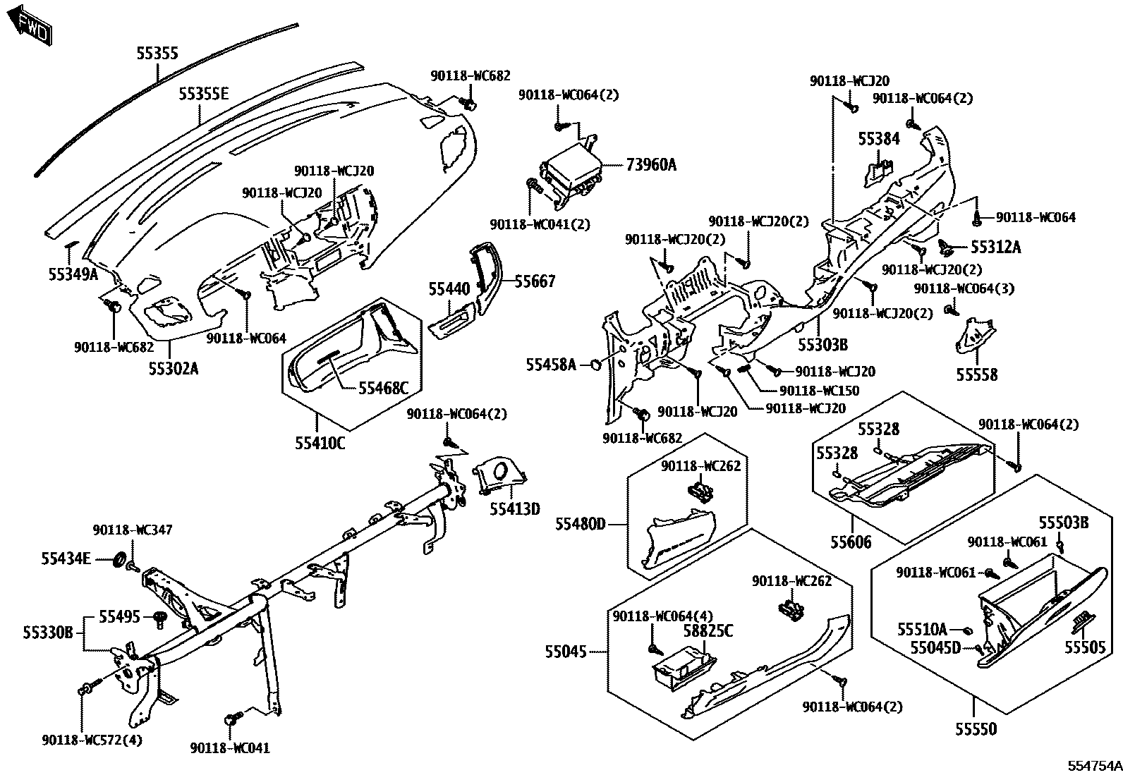5501 — INSTRUMENT PANEL & GLOVE COMPARTMENT