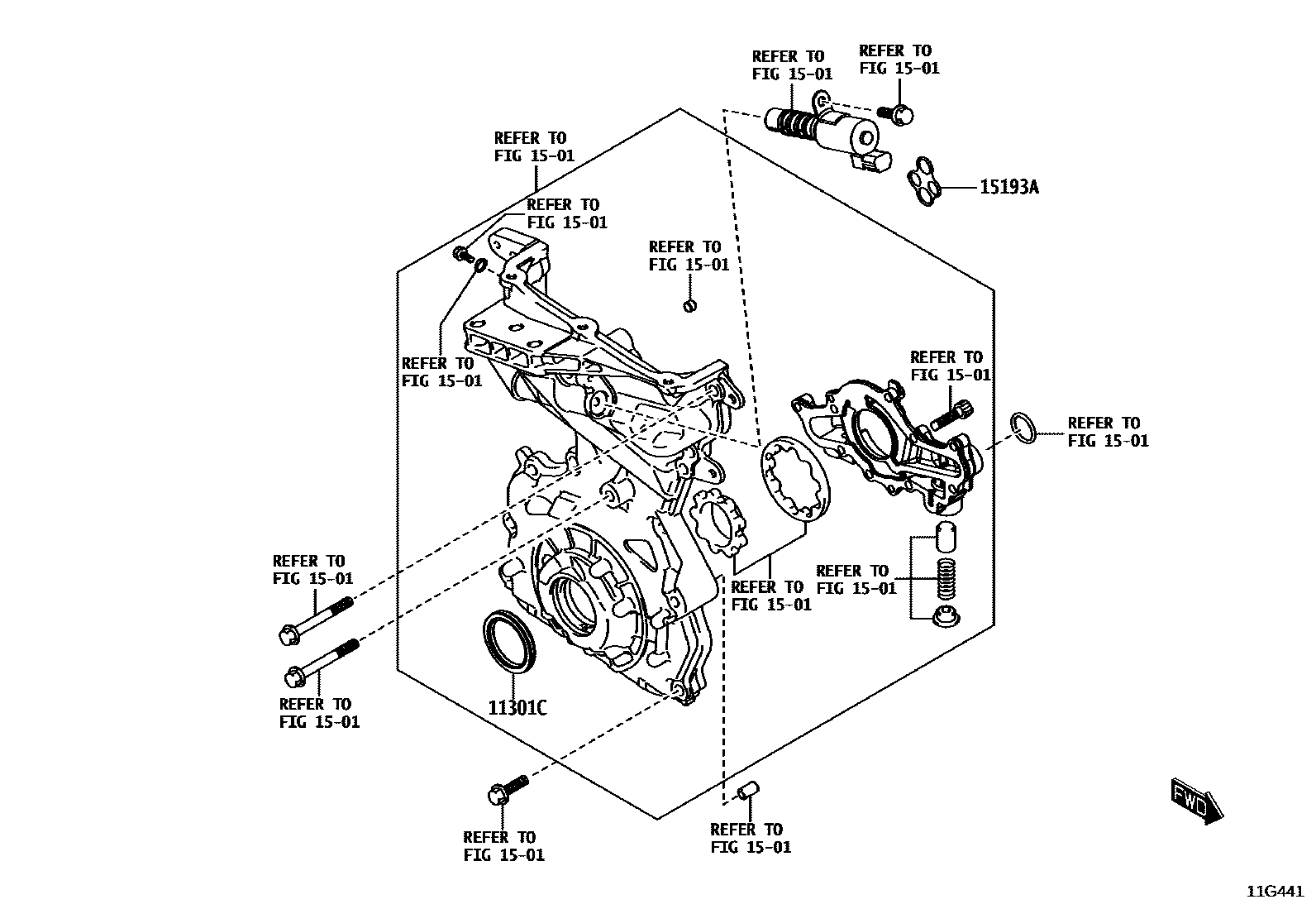 1106 — TIMING GEAR COVER & REAR END PLATE