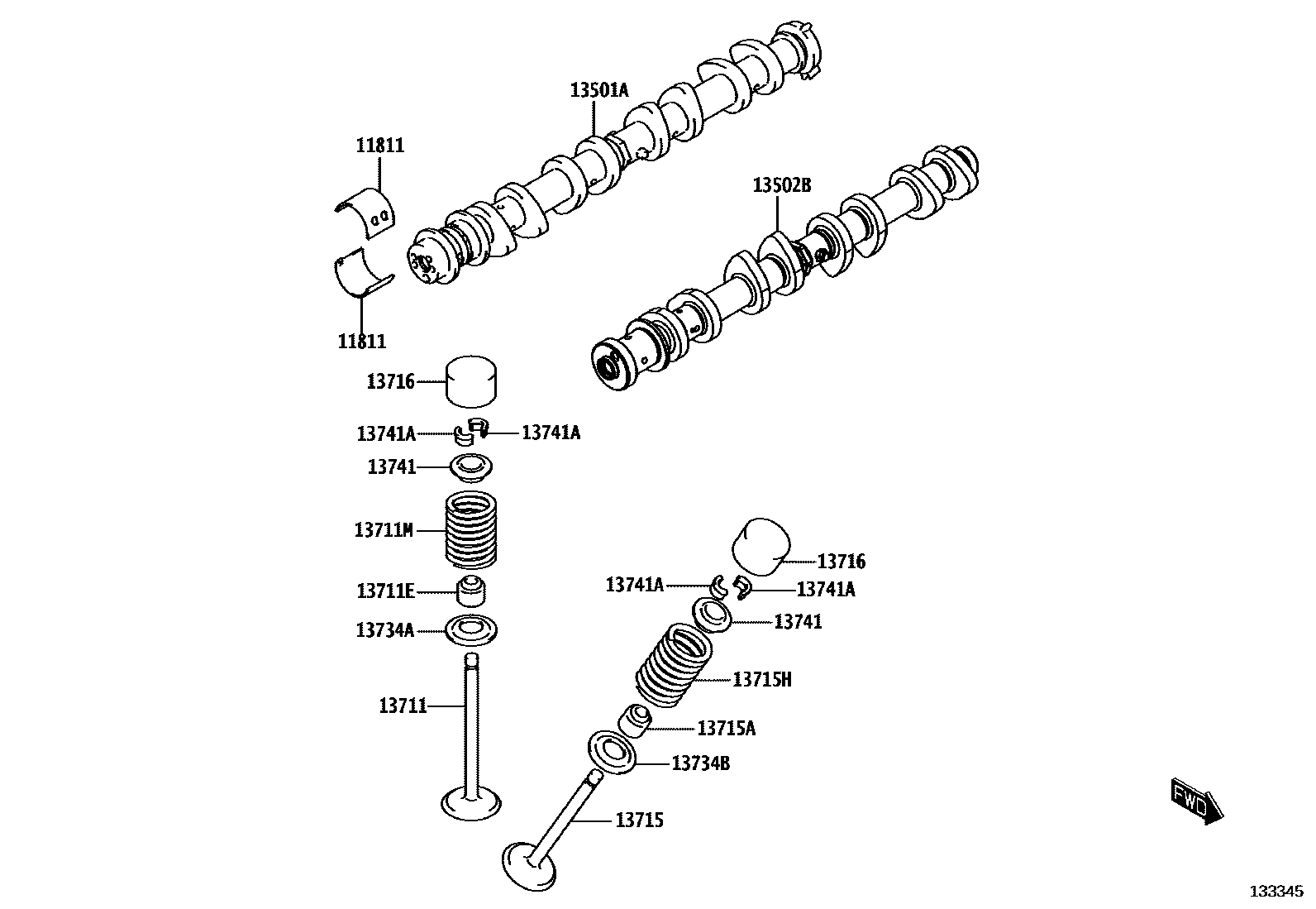 1302 — CAMSHAFT & VALVE