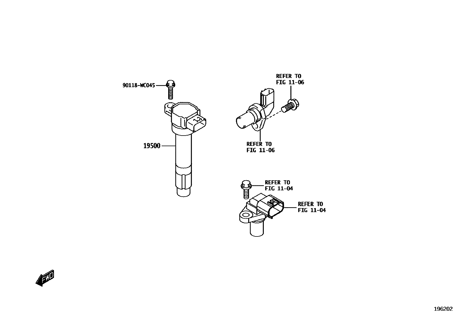 1901 — IGNITION COIL & SPARK PLUG / GLOW PLUG