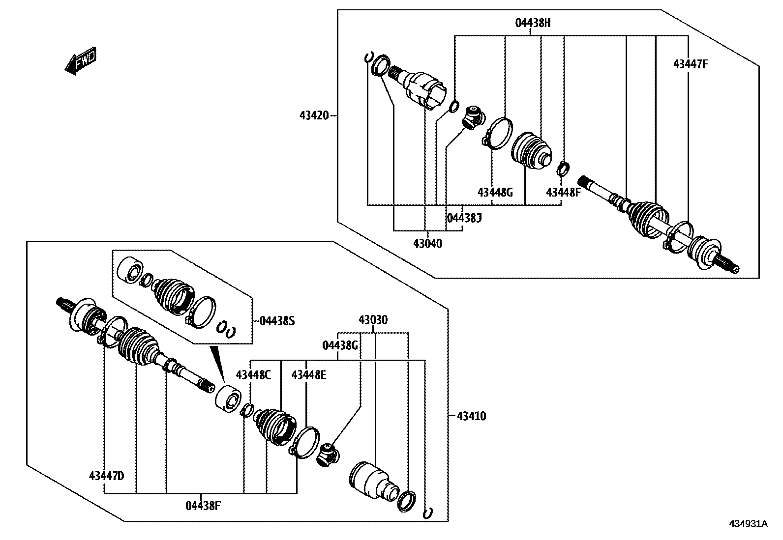 4302 — FRONT DRIVE SHAFT