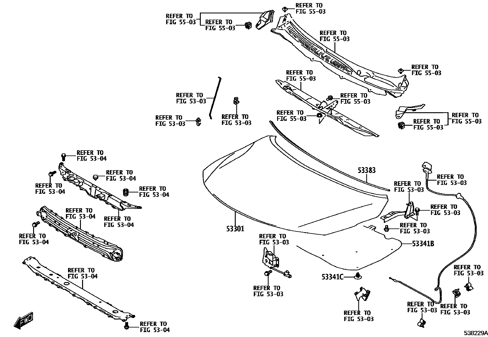 5302 — HOOD & FRONT FENDER