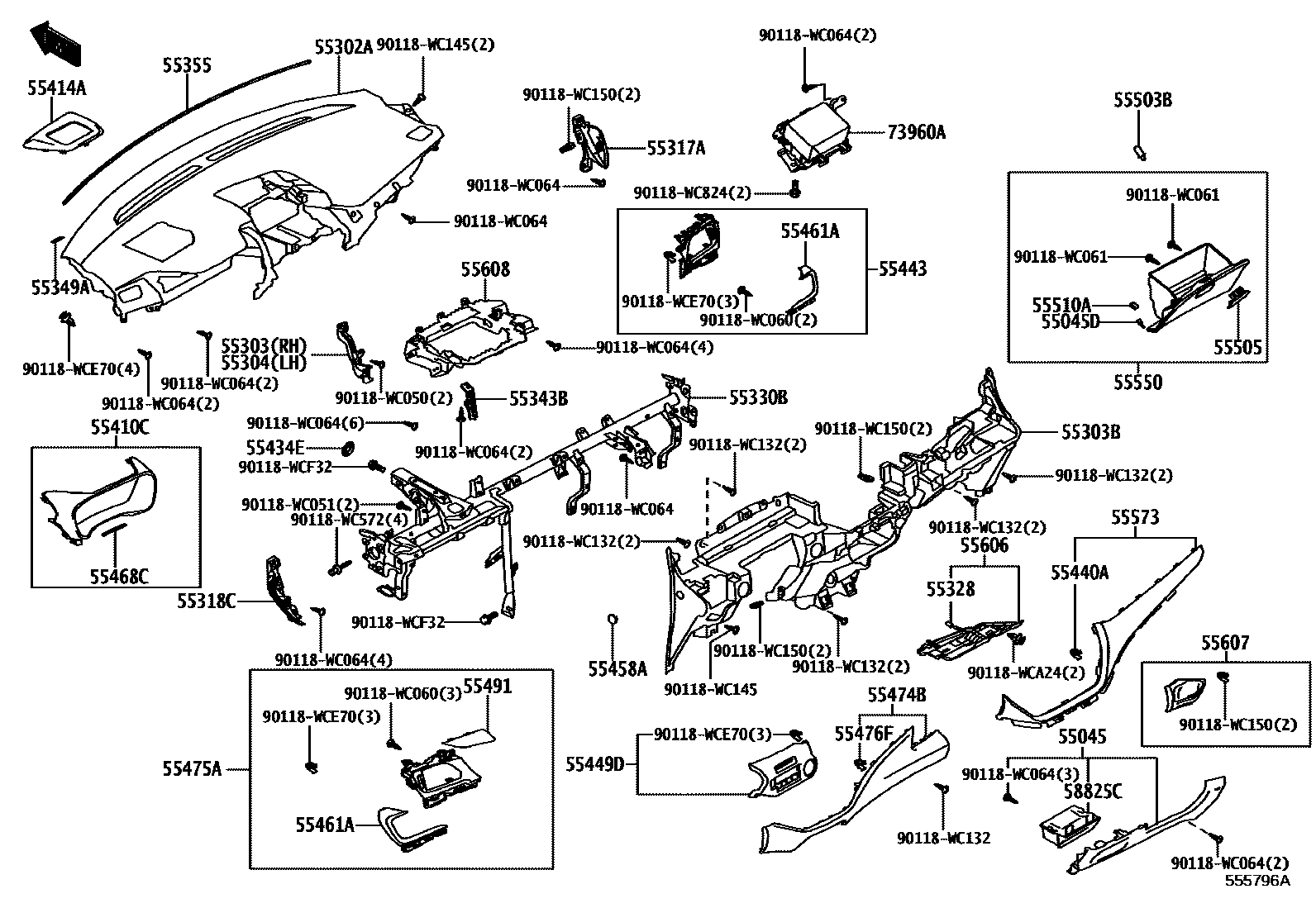 5501 — INSTRUMENT PANEL & GLOVE COMPARTMENT
