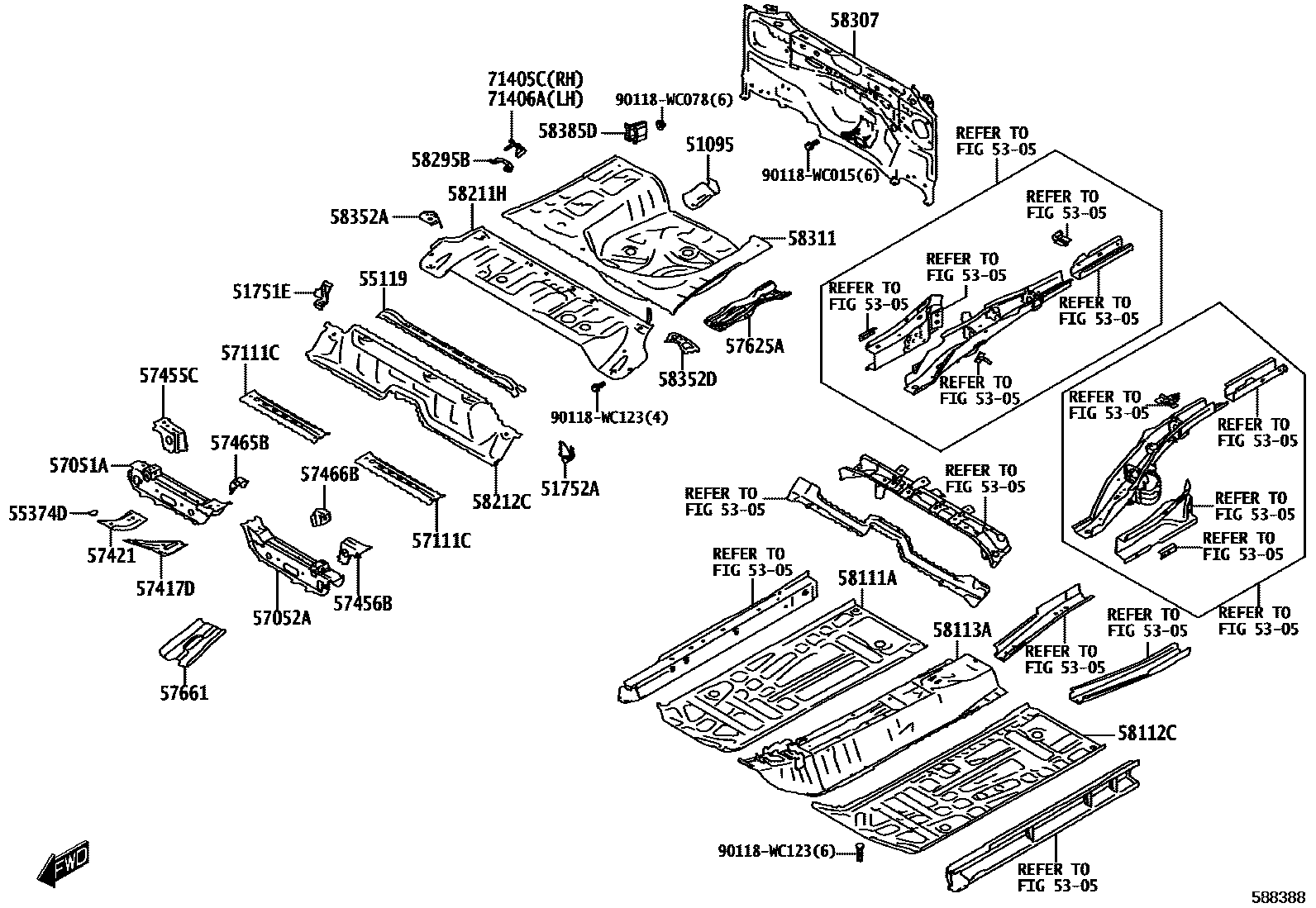 5801 — FLOOR PAN & LOWER BACK PANEL