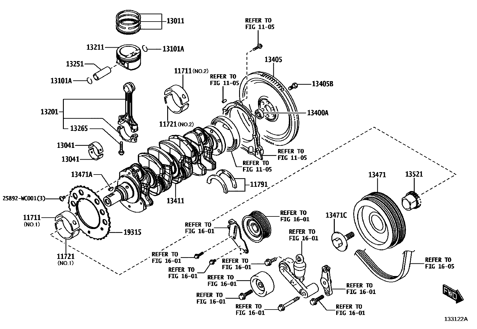 1301 — CRANKSHAFT & PISTON
