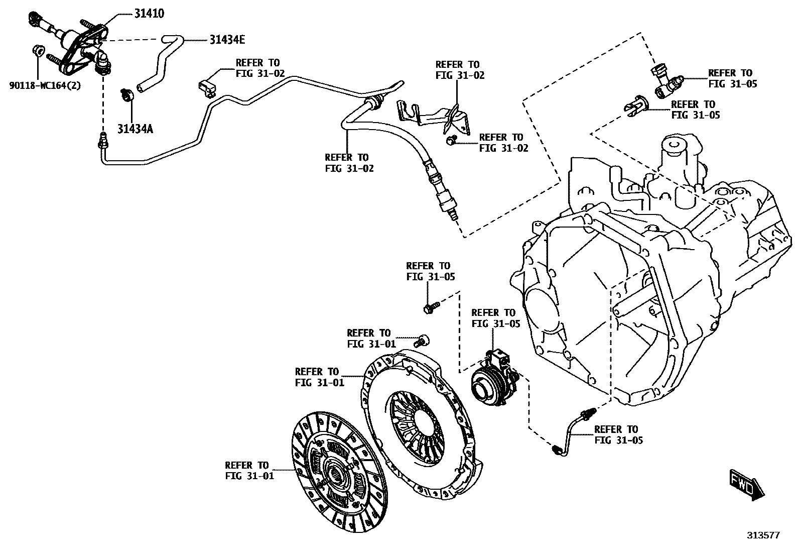 3103 — CLUTCH MASTER CYLINDER