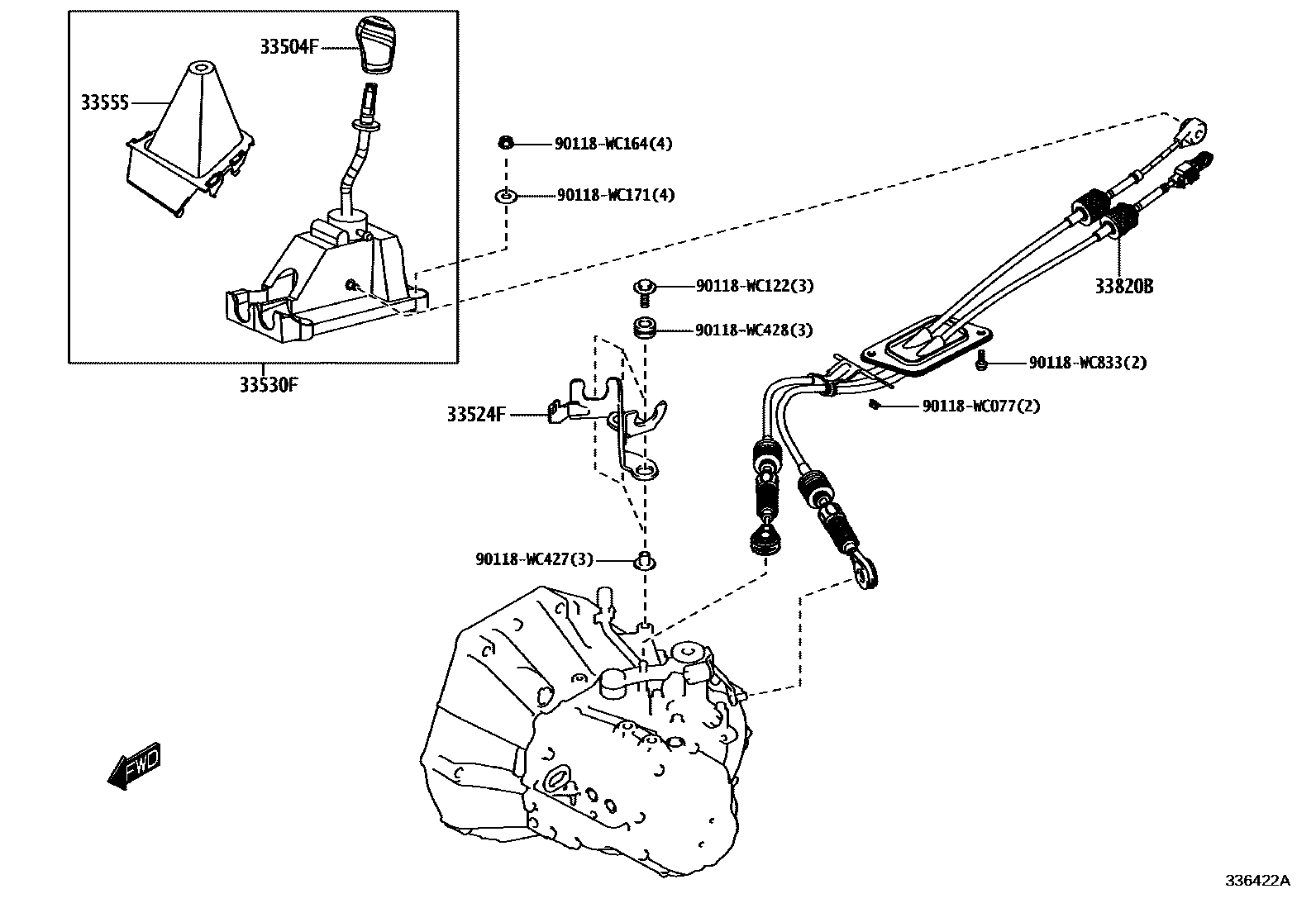 3312 — SHIFT LEVER & RETAINER