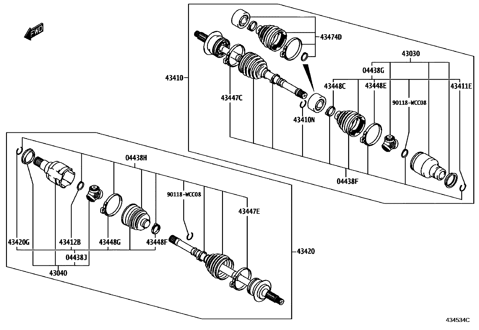 4302 — FRONT DRIVE SHAFT