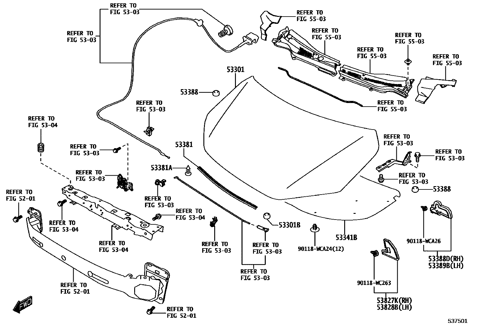 5302 — HOOD & FRONT FENDER