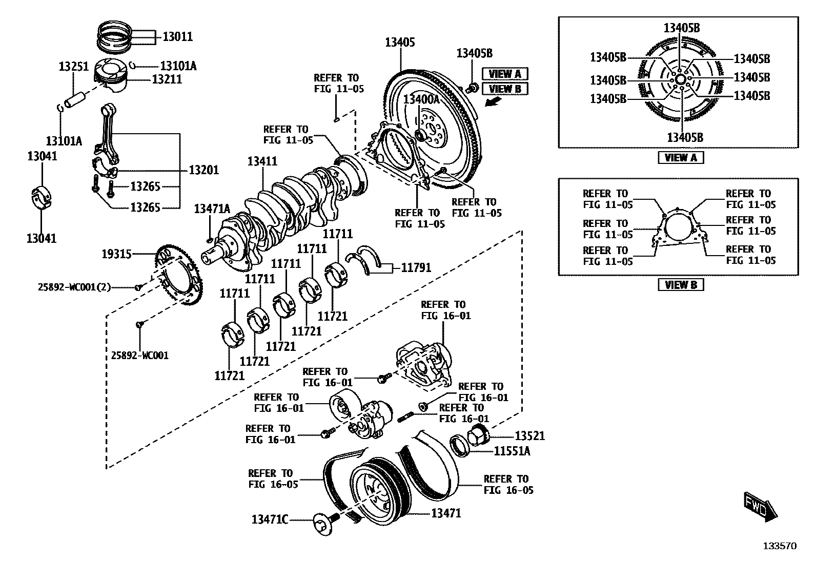 1301 — CRANKSHAFT & PISTON