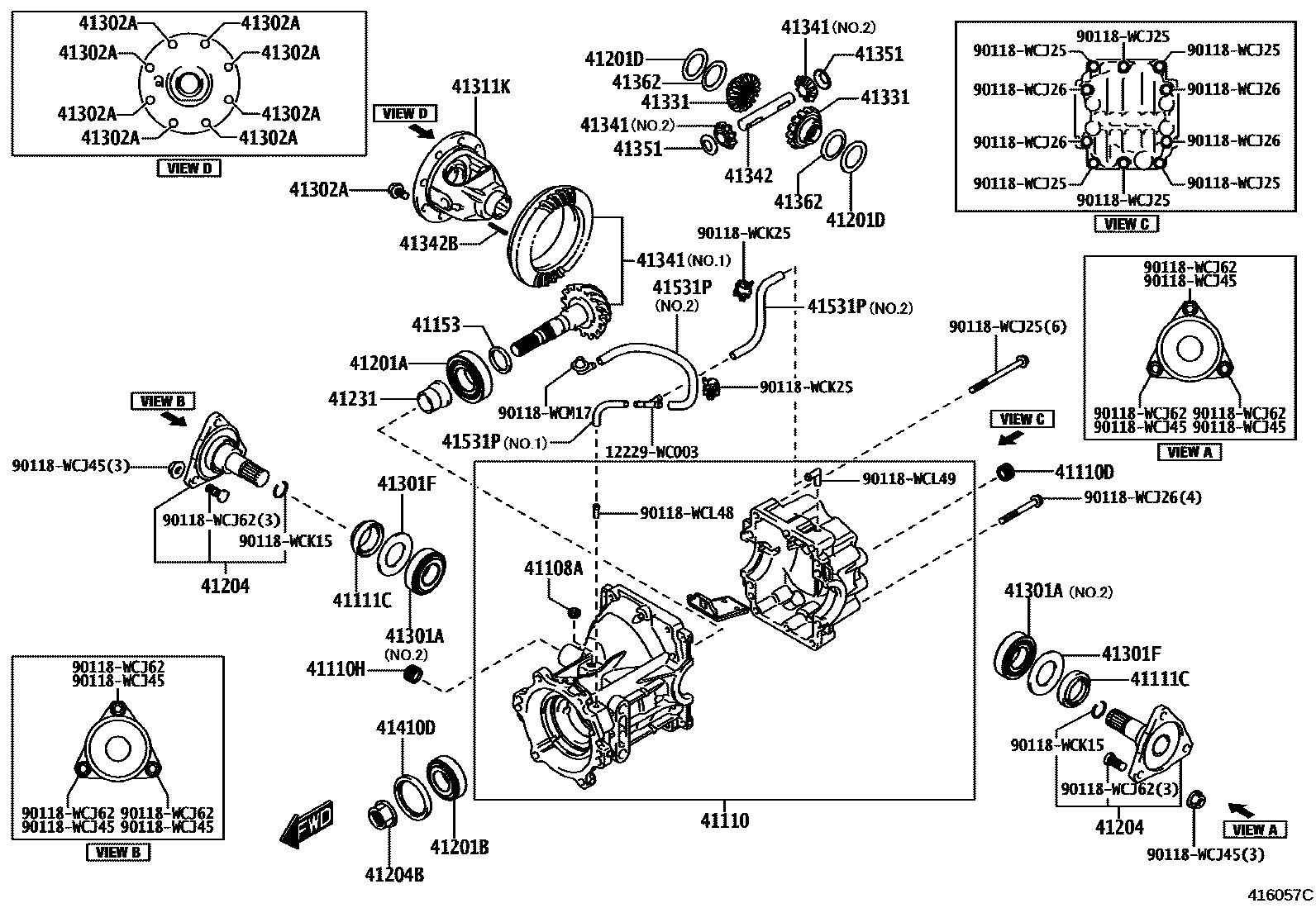 4101 — REAR AXLE HOUSING & DIFFERENTIAL