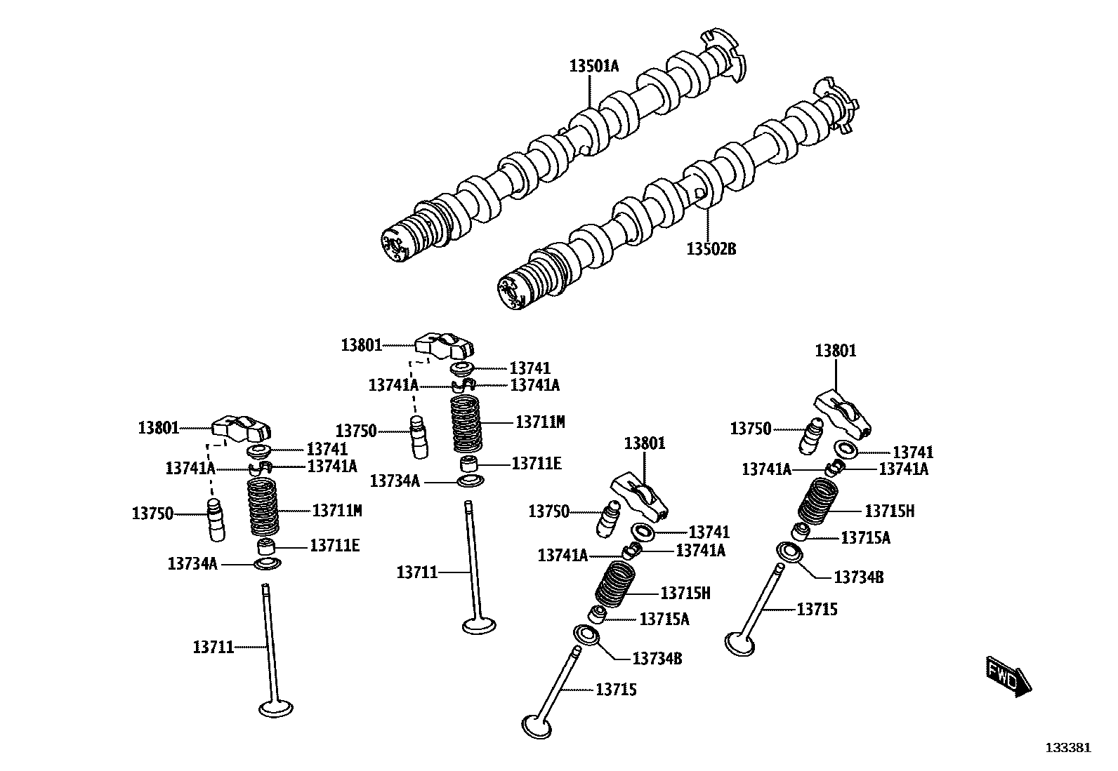 1302 — CAMSHAFT & VALVE