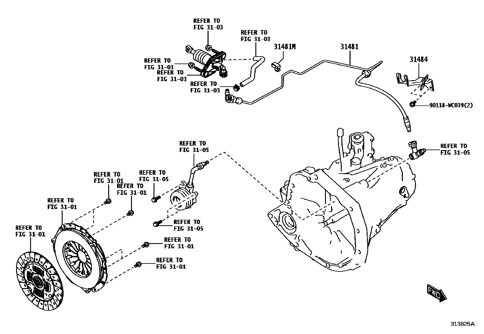 3102 — CLUTCH PEDAL & FLEXIBLE HOSE