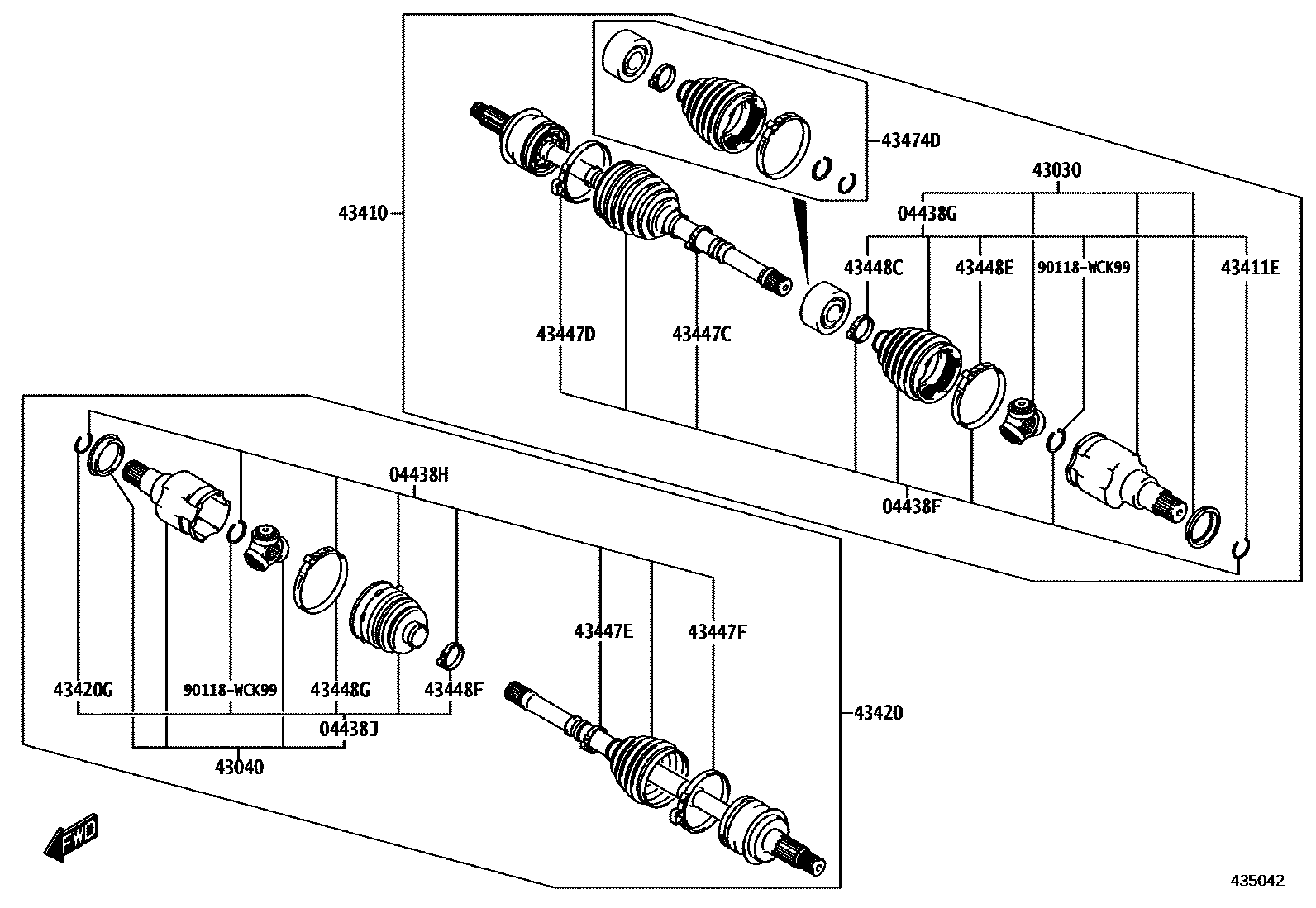 4302 — FRONT DRIVE SHAFT