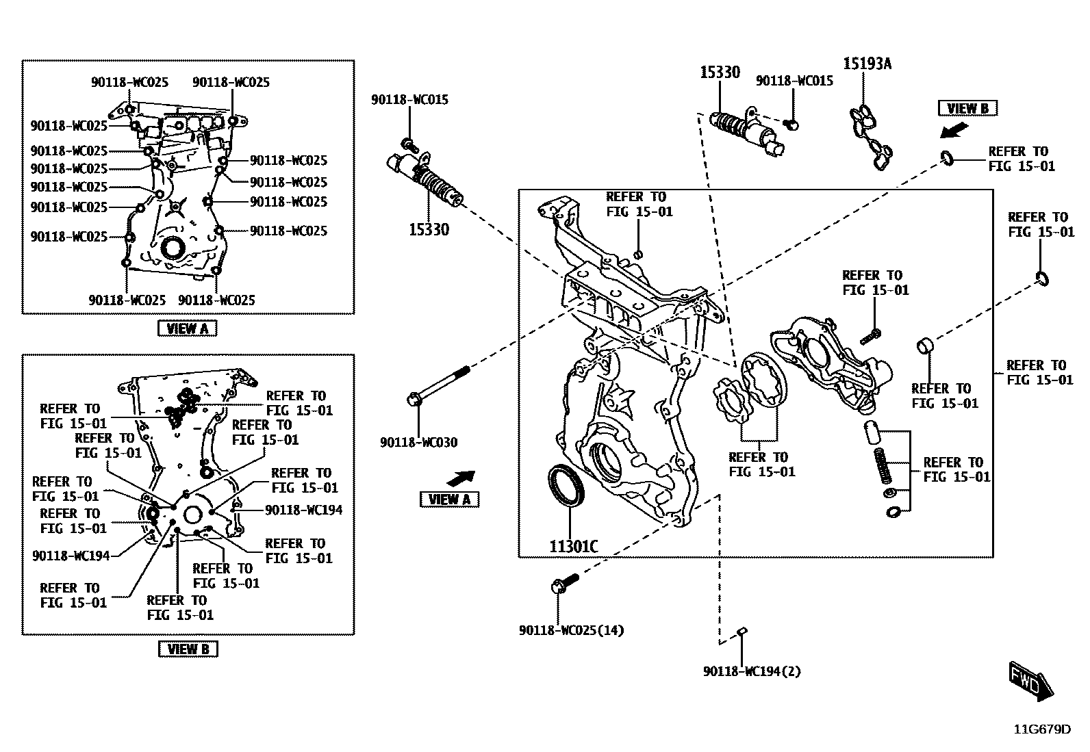 1106 — TIMING GEAR COVER & REAR END PLATE
