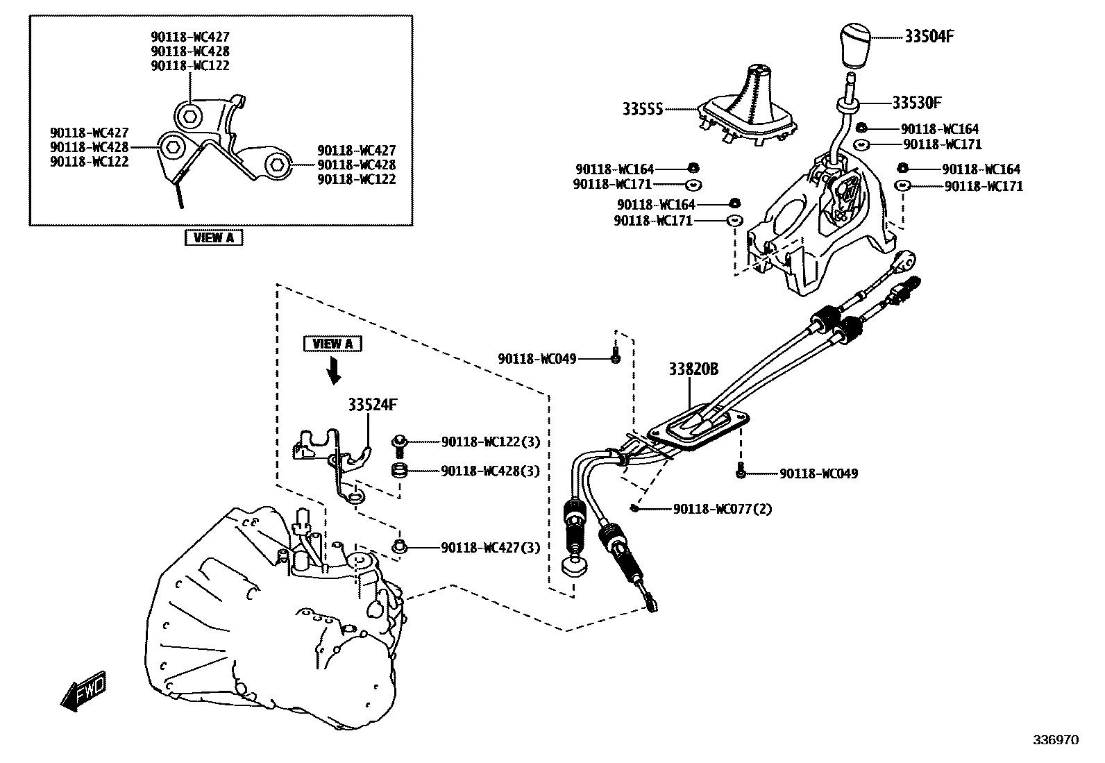 3312 — SHIFT LEVER & RETAINER